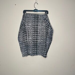 Cato Black and White Patterned Skirt​